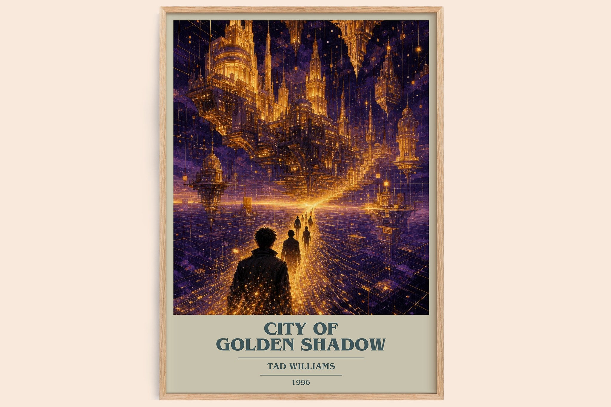 City of Golden Shadow Book Cover Poster by Tad Williams