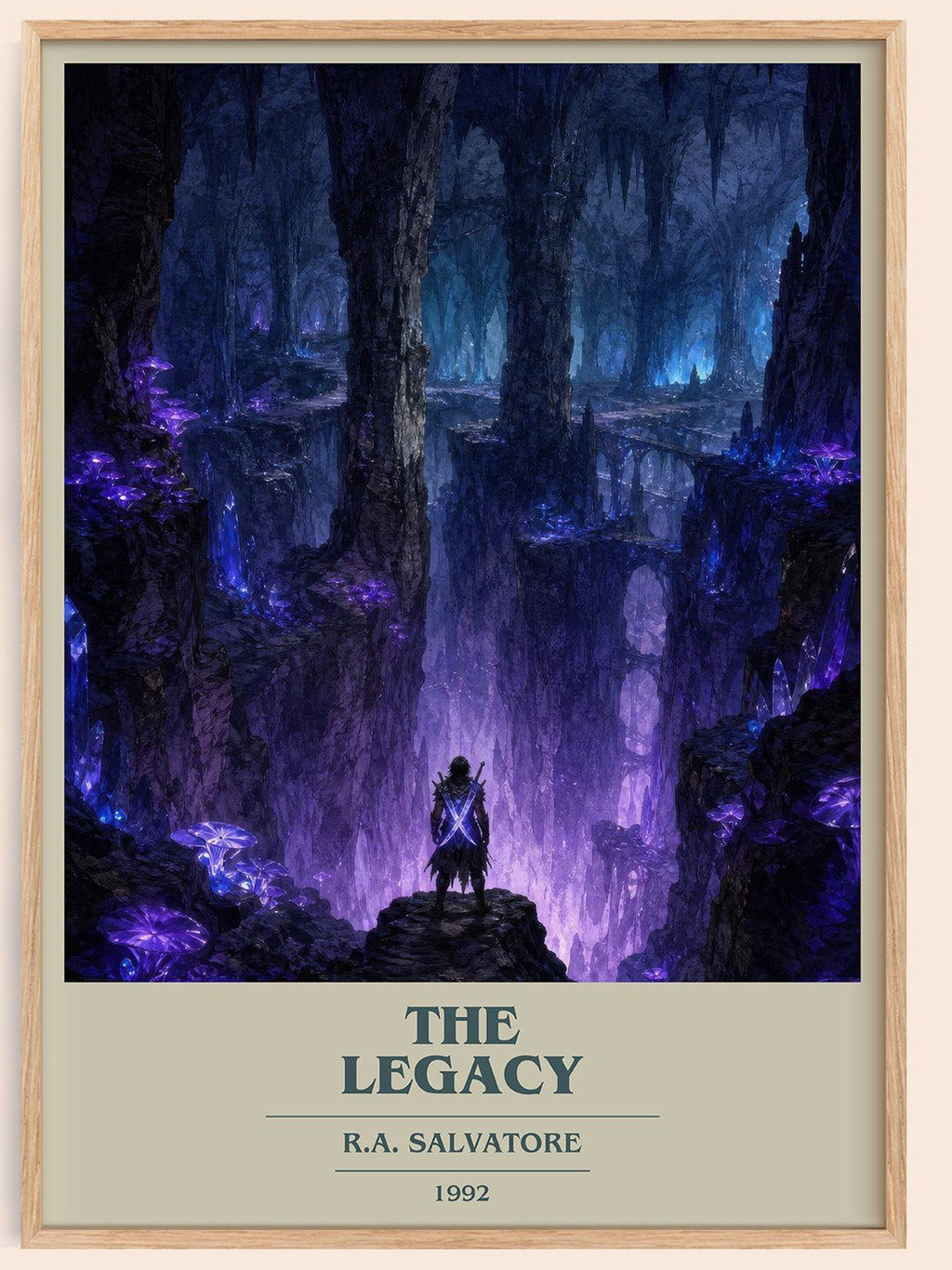 The Legacy book cover book poster by R.A. Salvatore – framed literary art print