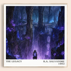 The Legacy literary book poster by R.A. Salvatore – framed literary art print