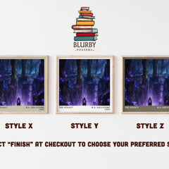 The Legacy literary print in frame leaning in hallway – fantasy wall art