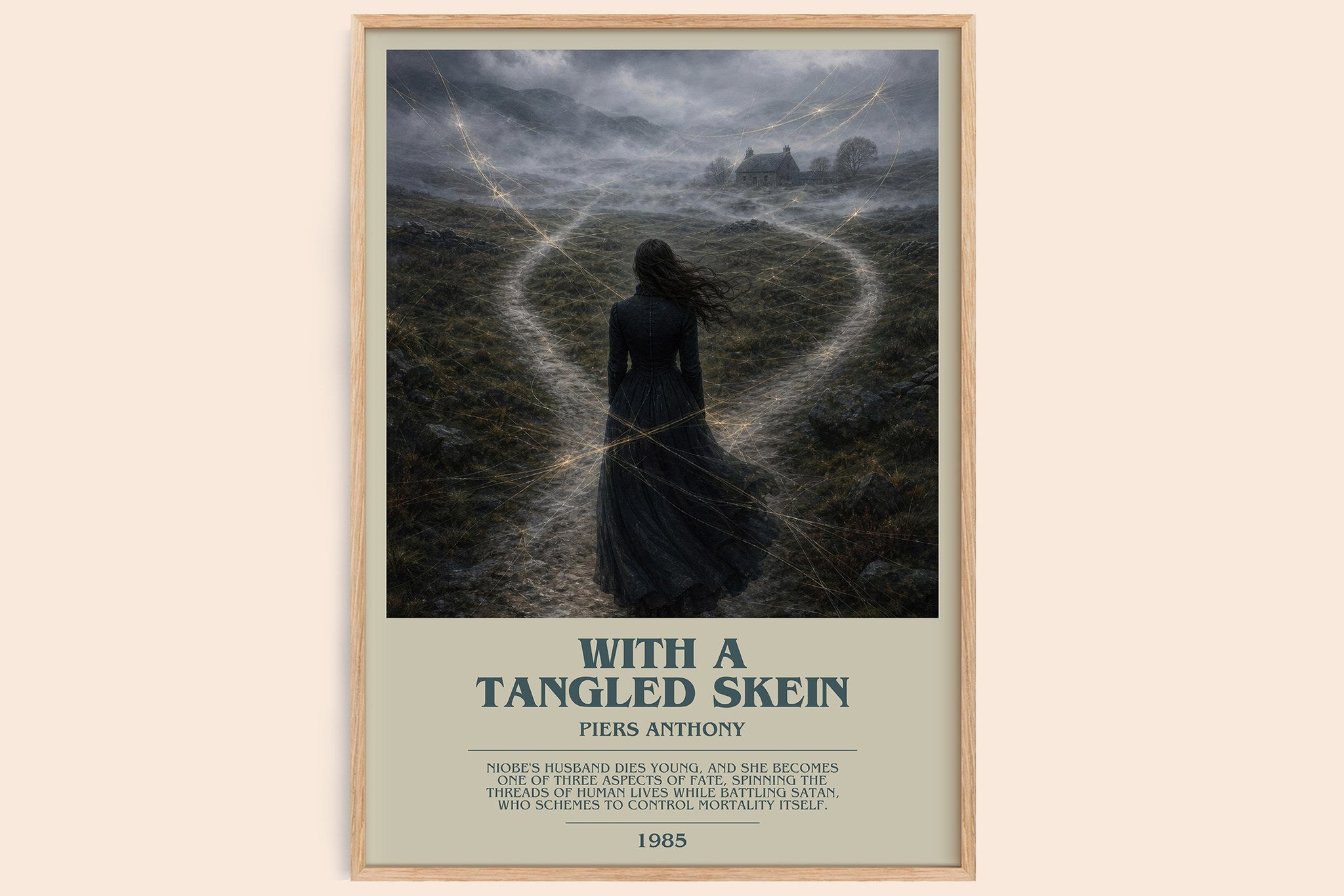 With a Tangled Skein Bookish Wall Art by Piers Anthony