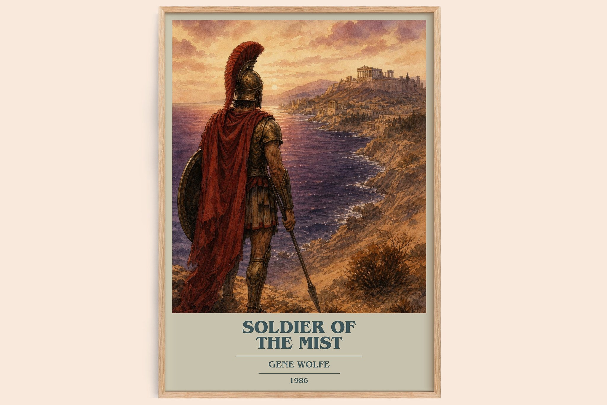 Soldier of the Mist Book Cover Poster by Gene Wolfe