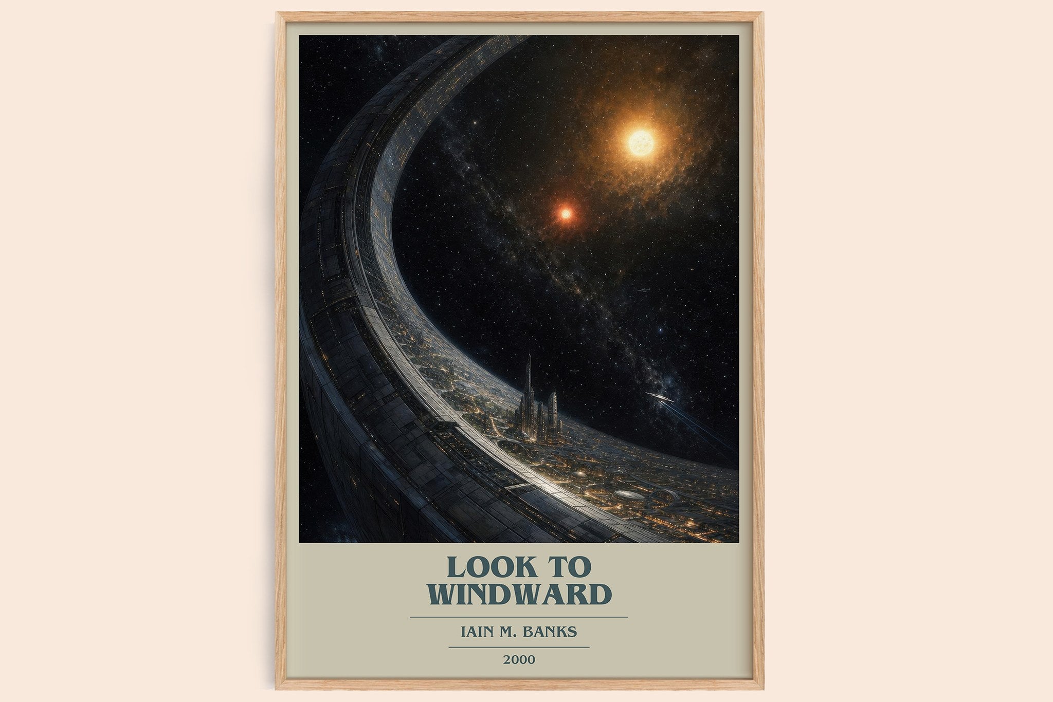 Look to Windward Book Cover Poster by Iain M. Banks