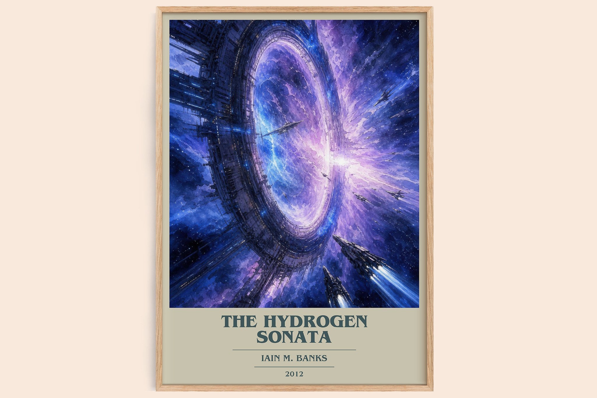 The Hydrogen Sonata Book Cover Poster by Iain M. Banks