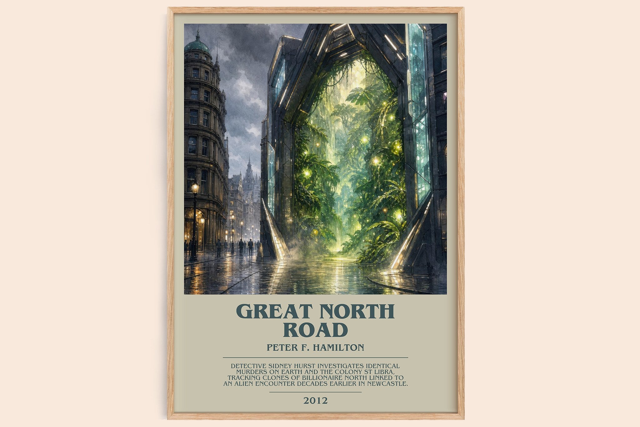 Great North Road Bookish Wall Art by Peter F. Hamilton