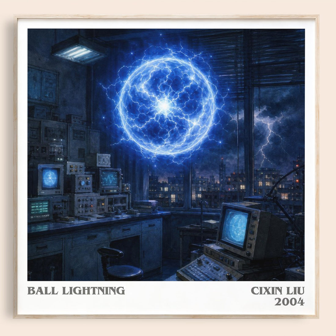 Ball Lightning literary book poster by Cixin Liu – framed literary art print
