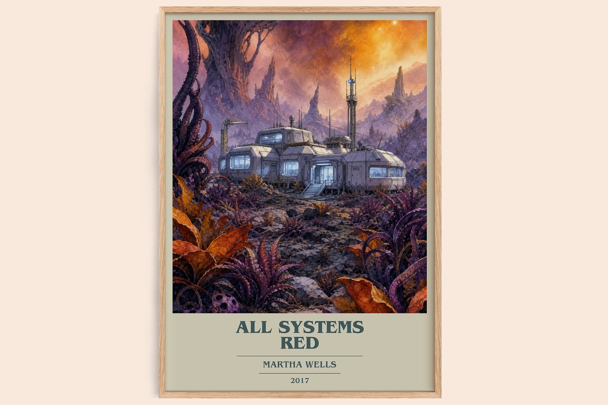 All Systems Red Book Cover Poster by Martha Wells