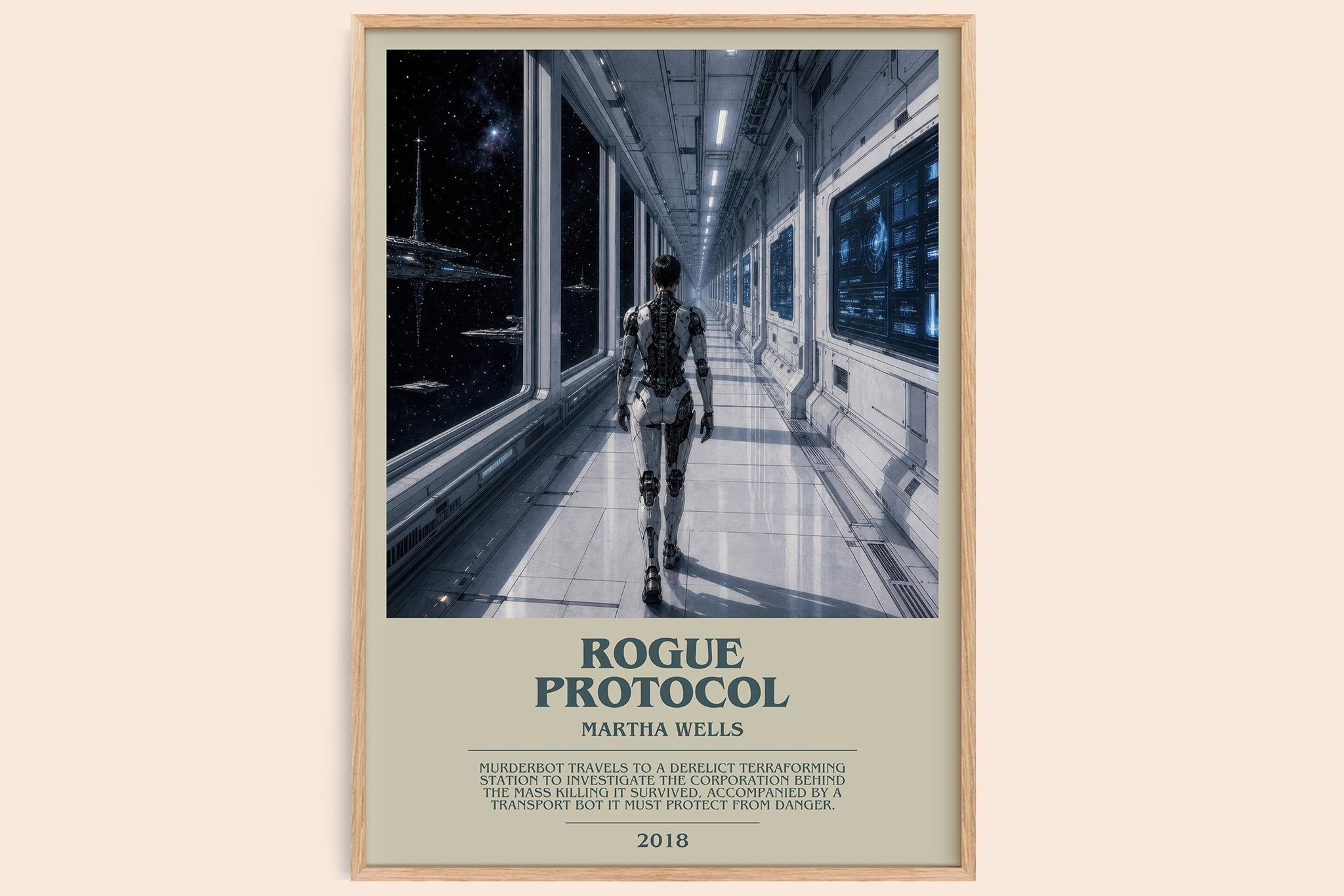 Rogue Protocol Bookish Wall Art by Martha Wells