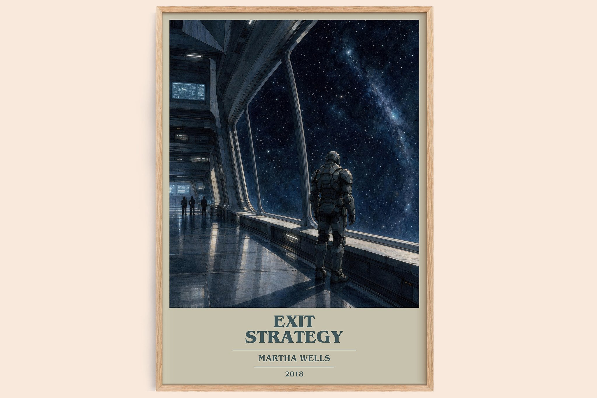 Exit Strategy Book Cover Poster by Martha Wells