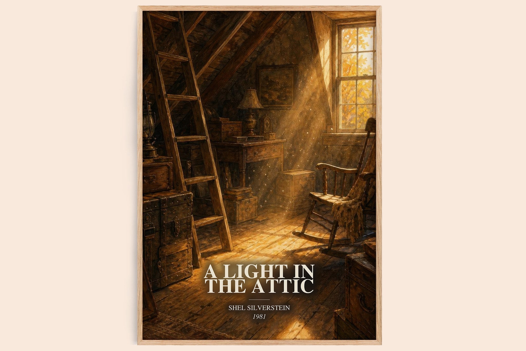 A Light in the Attic Book Watercolour Illustration by Shel Silverstein