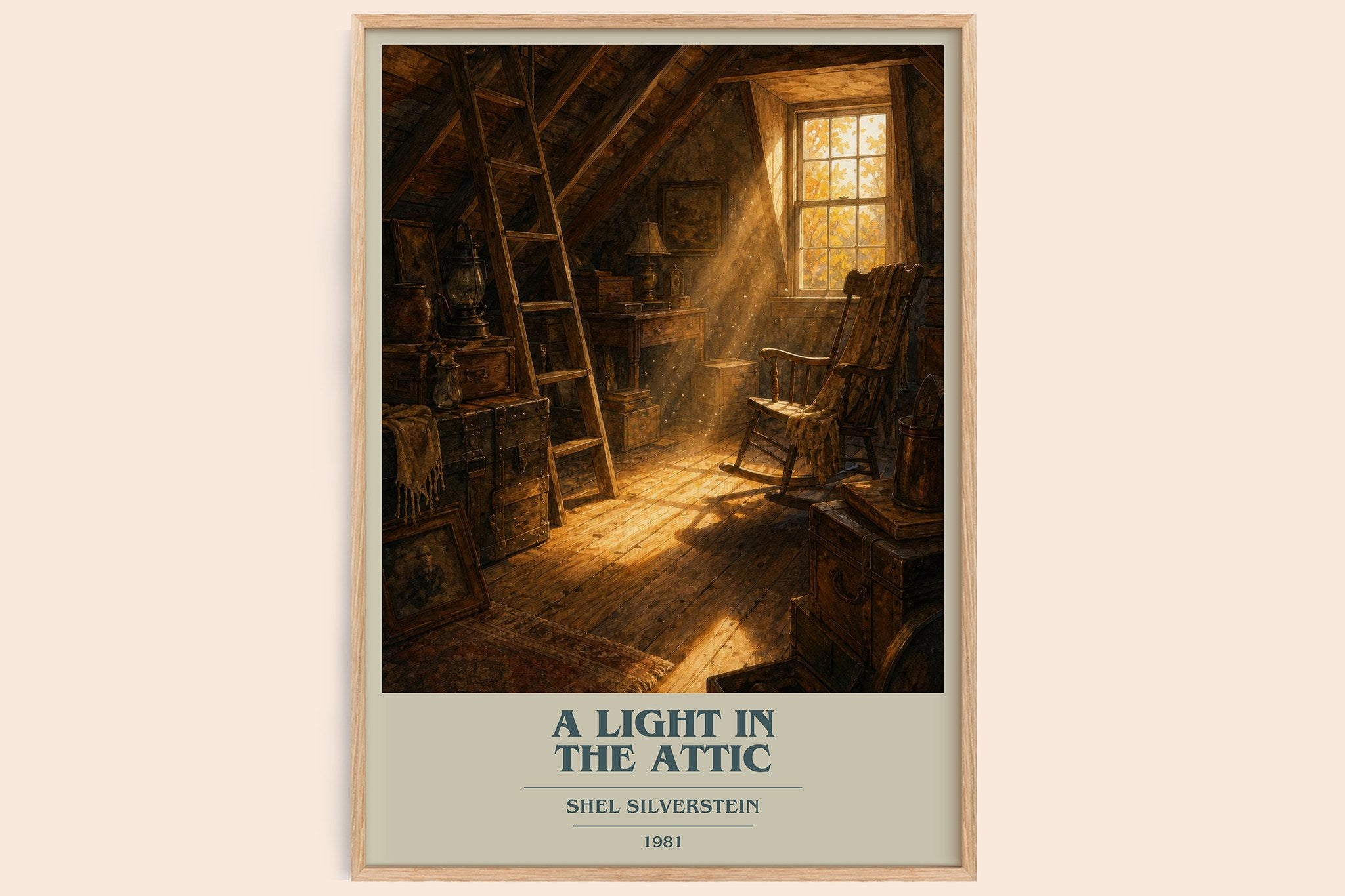 A Light in the Attic Book Cover Poster by Shel Silverstein