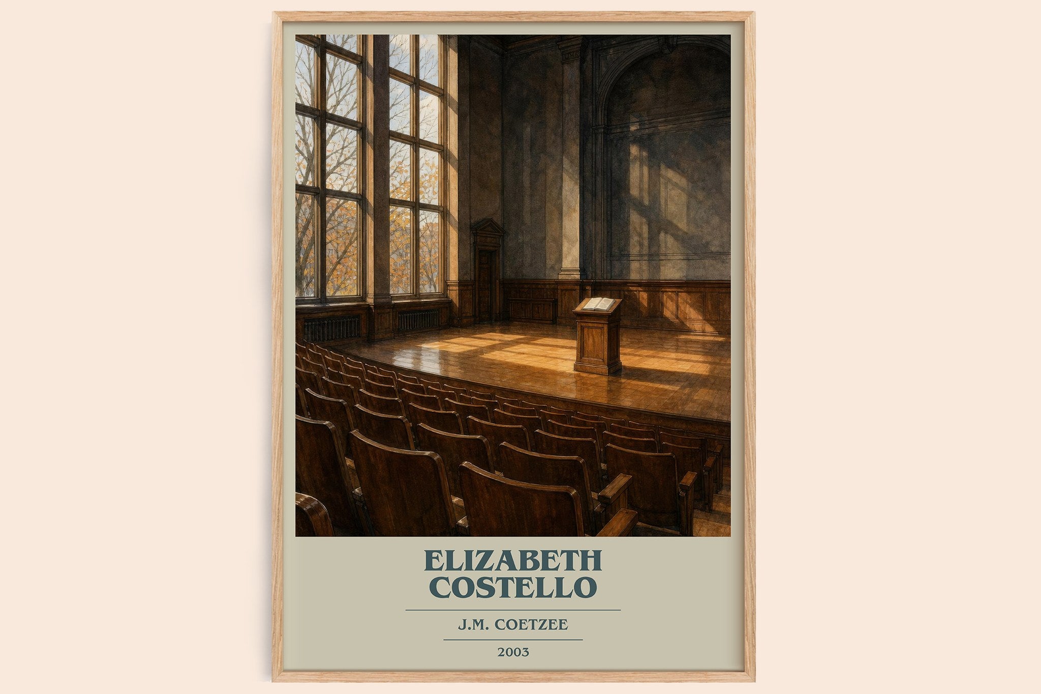 Elizabeth Costello Book Cover Poster by J.M. Coetzee