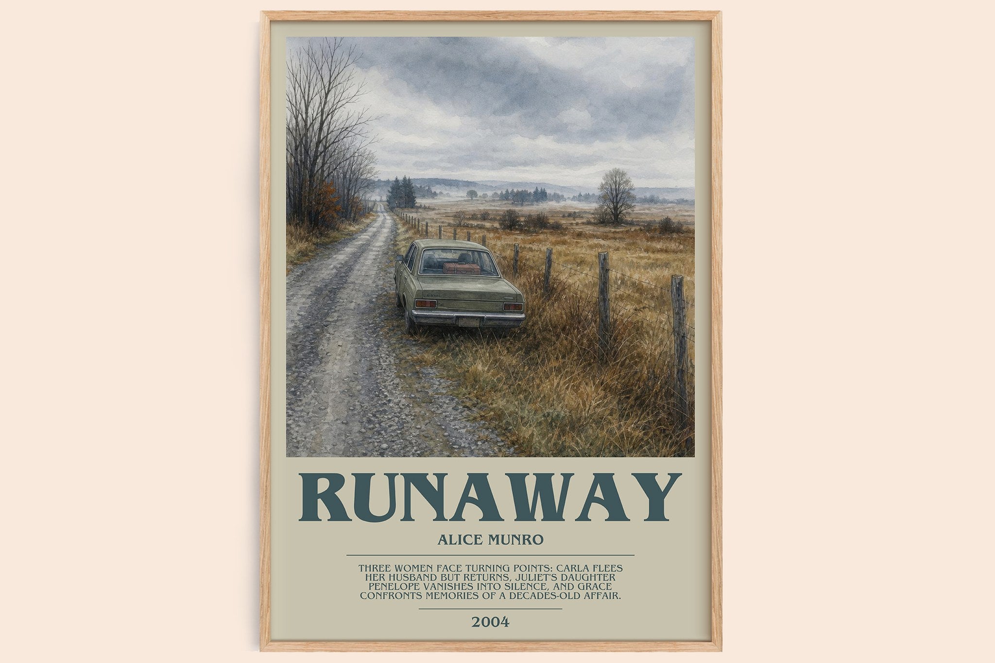 Runaway Bookish Wall Art by Alice Munro