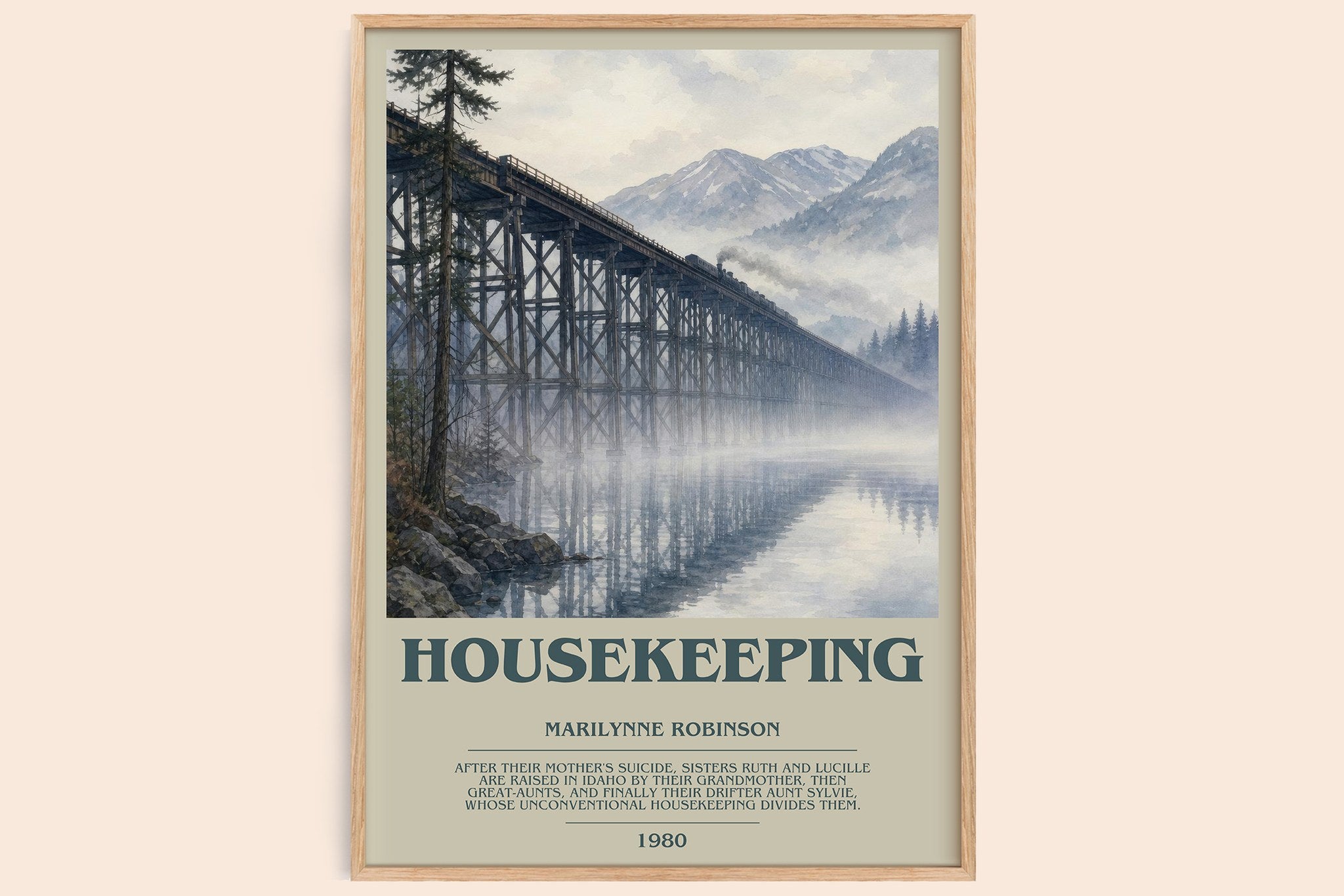 Housekeeping Bookish Wall Art by Marilynne Robinson