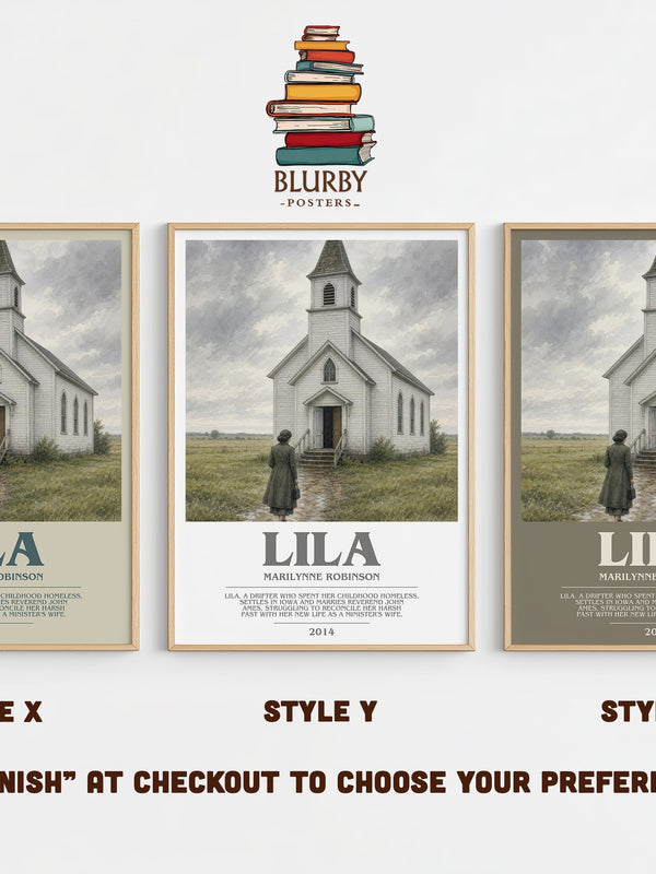 Lila bookish print in frame leaning in hallway – literary fiction wall art