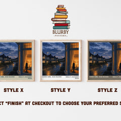 Good Girl, Bad Blood literary print in frame leaning in hallway – young adult wall art