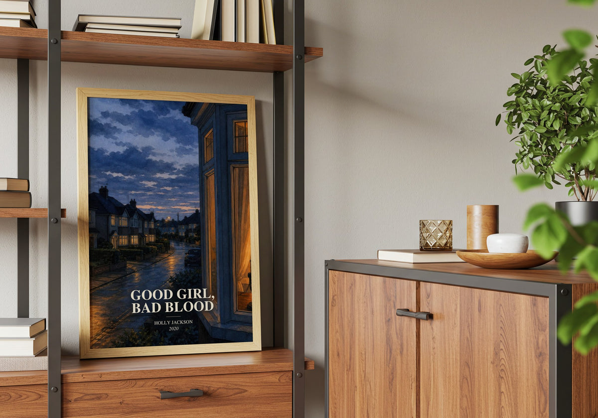 Good Girl, Bad Blood book watercolour illustration paper finish options – matte satin gloss