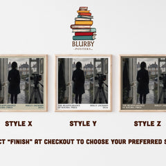 The Reappearance of Rachel Price literary print in frame leaning in hallway – thriller wall art