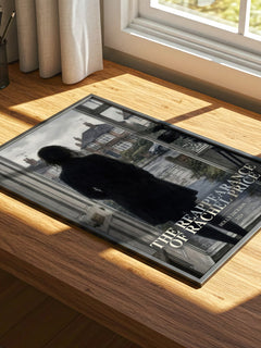 The Reappearance of Rachel Price watercolour book poster framed on wall – thriller wall art