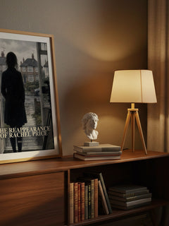 The Reappearance of Rachel Price watercolour print on bookshelf – Holly Jackson fan gift