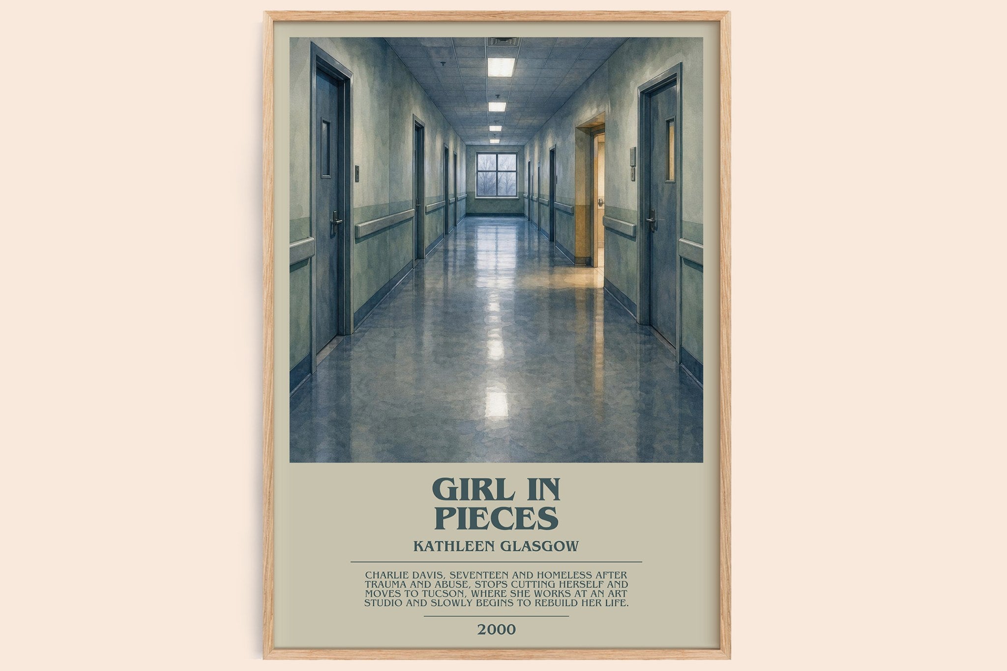 Girl in Pieces Bookish Wall Art by Kathleen Glasgow