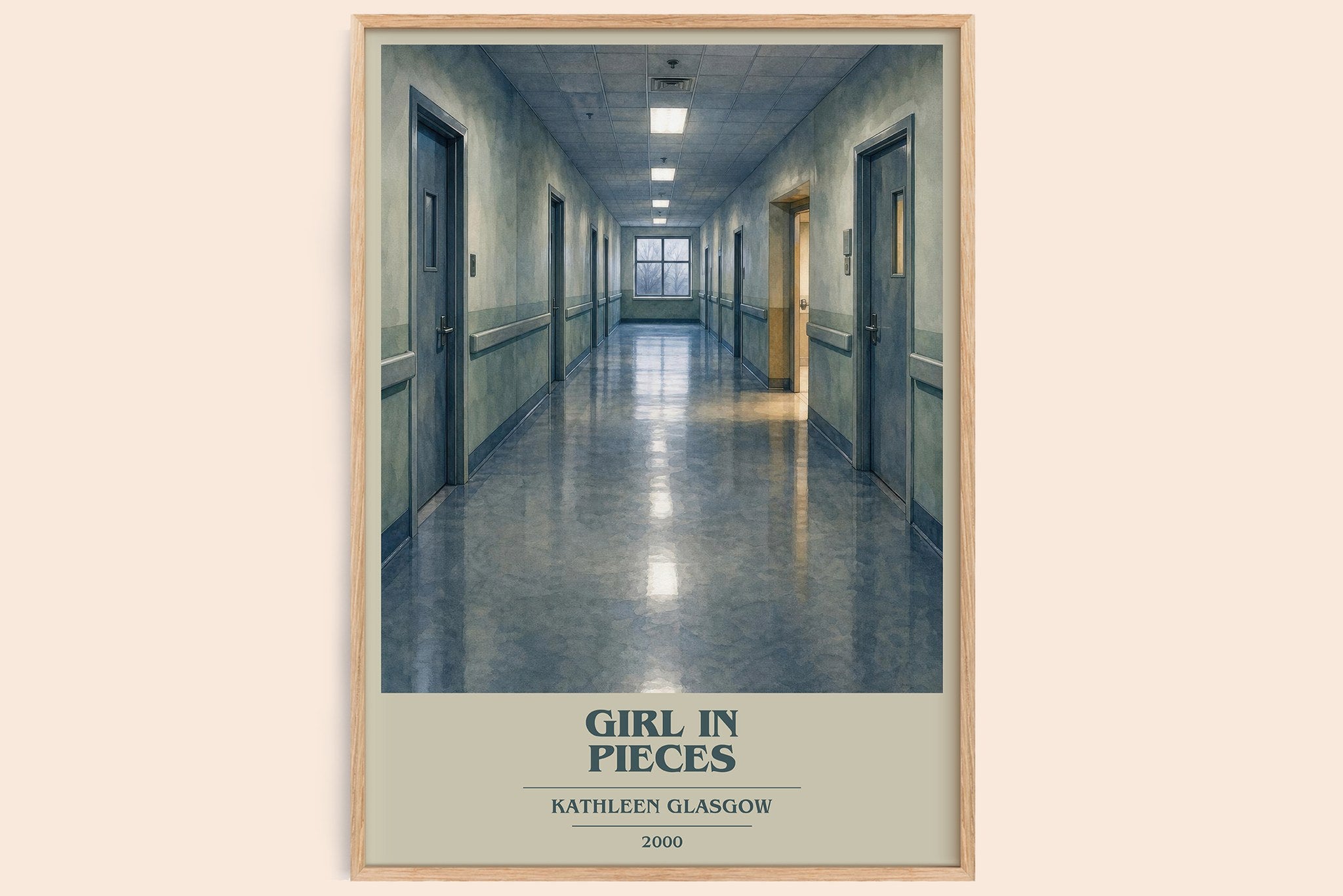 Girl in Pieces Book Cover Poster by Kathleen Glasgow