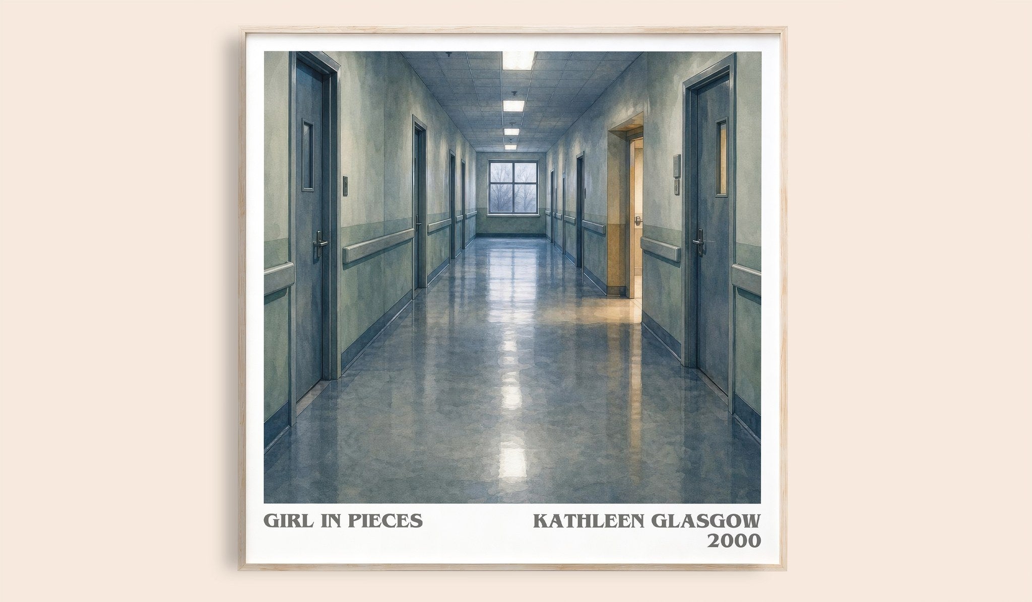 Girl in Pieces Literary Art Print by Kathleen Glasgow