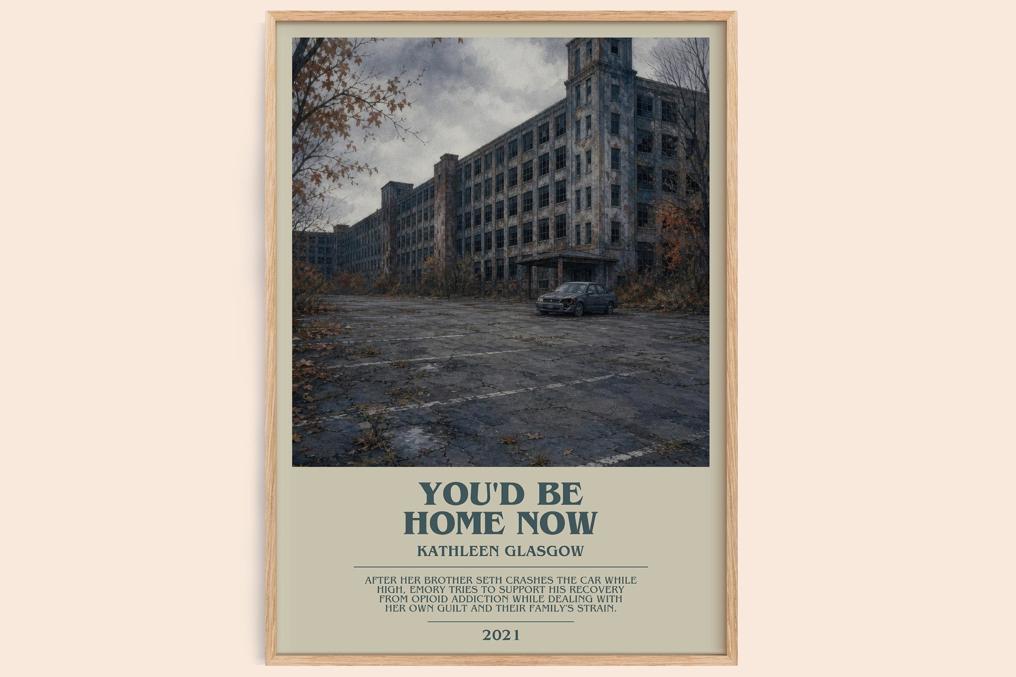 You'd Be Home Now Bookish Wall Art by Kathleen Glasgow