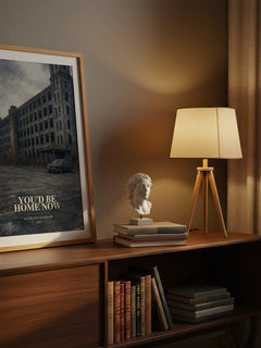 You'd Be Home Now watercolour print on bookshelf – Kathleen Glasgow fan gift