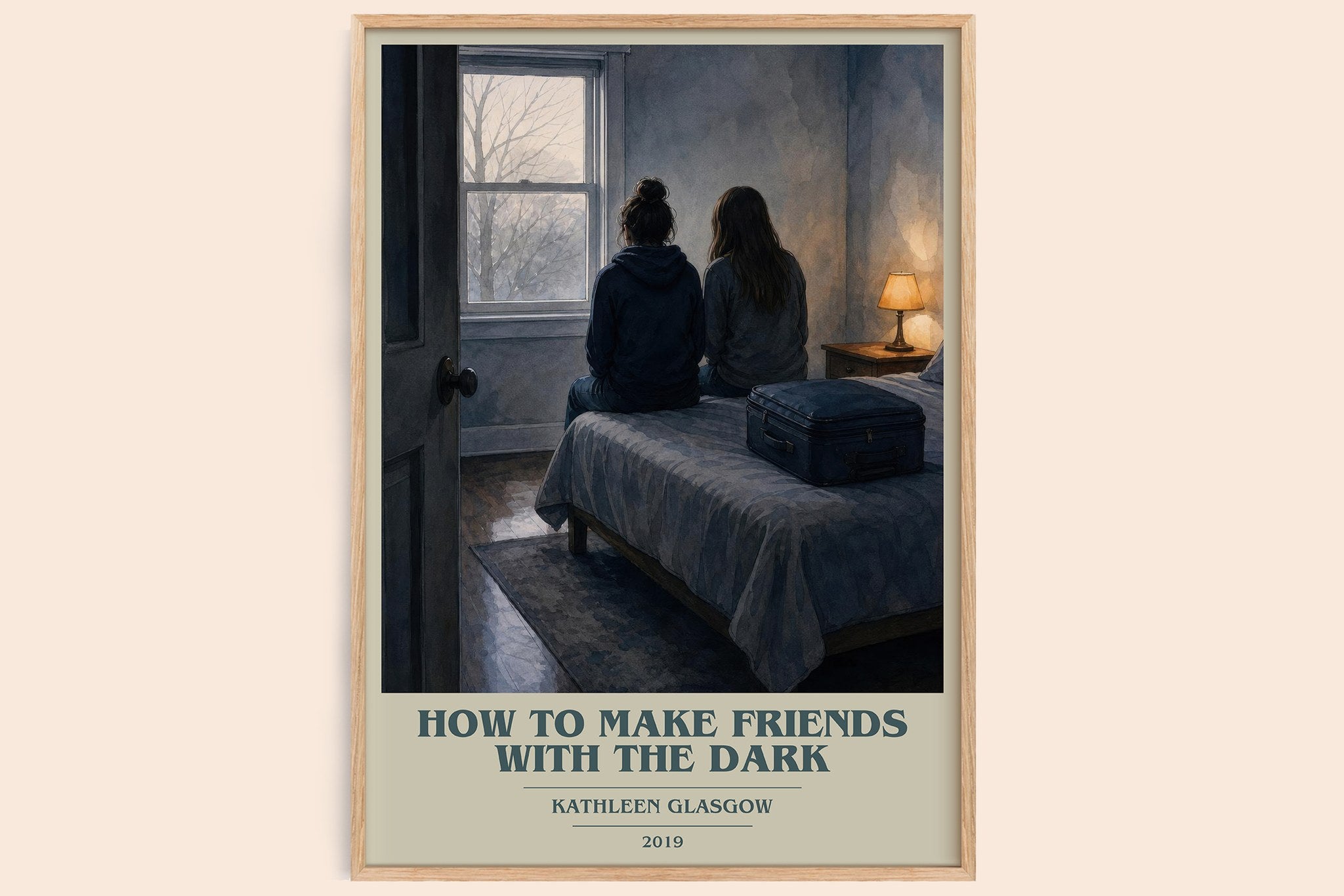 How to Make Friends with the Dark Book Cover Poster by K. Glasgow