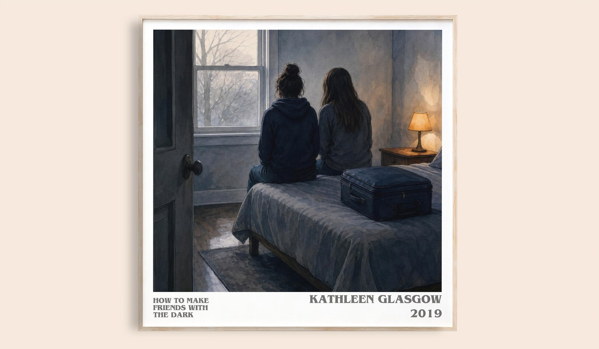 How to Make Friends with the Dark Literary Art Print by K. Glasgow