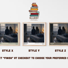 How to Make Friends with the Dark literary print in frame leaning in hallway – young adult wall art