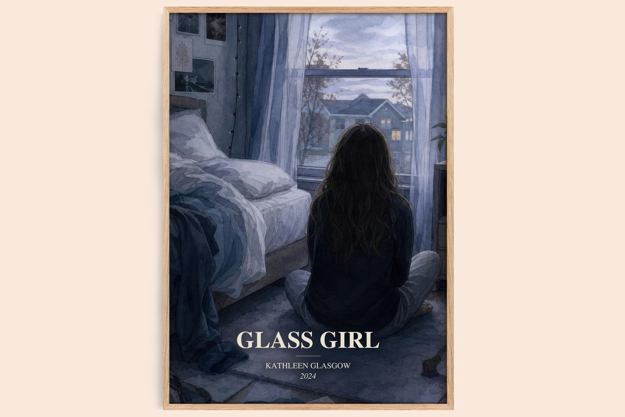 Glass Girl Book Watercolour Illustration by Kathleen Glasgow