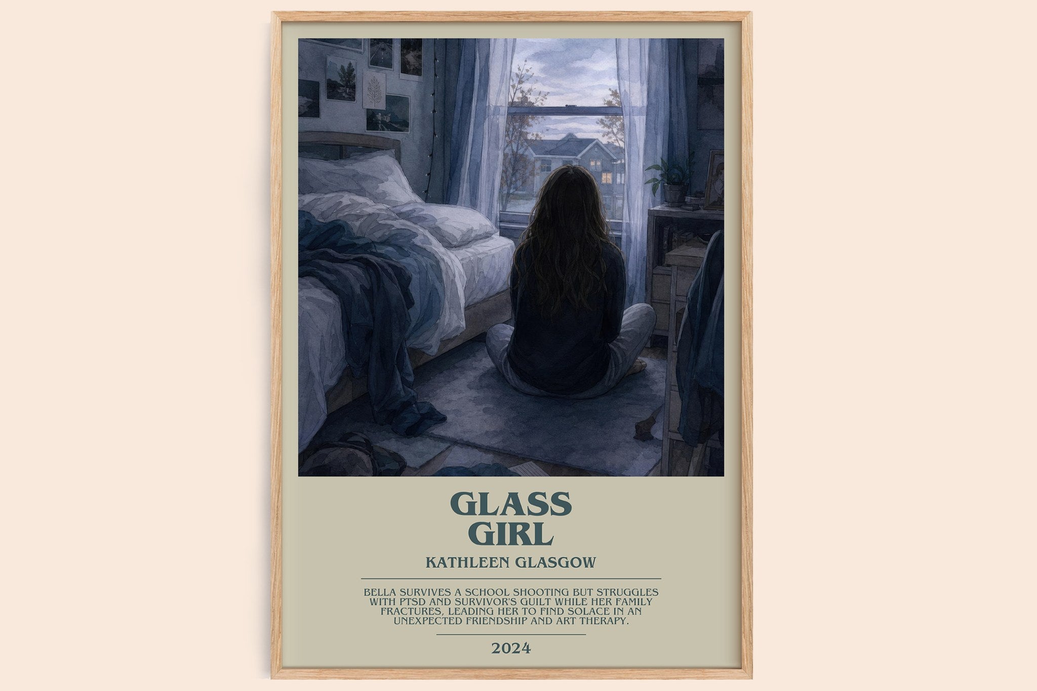 Glass Girl Bookish Wall Art by Kathleen Glasgow