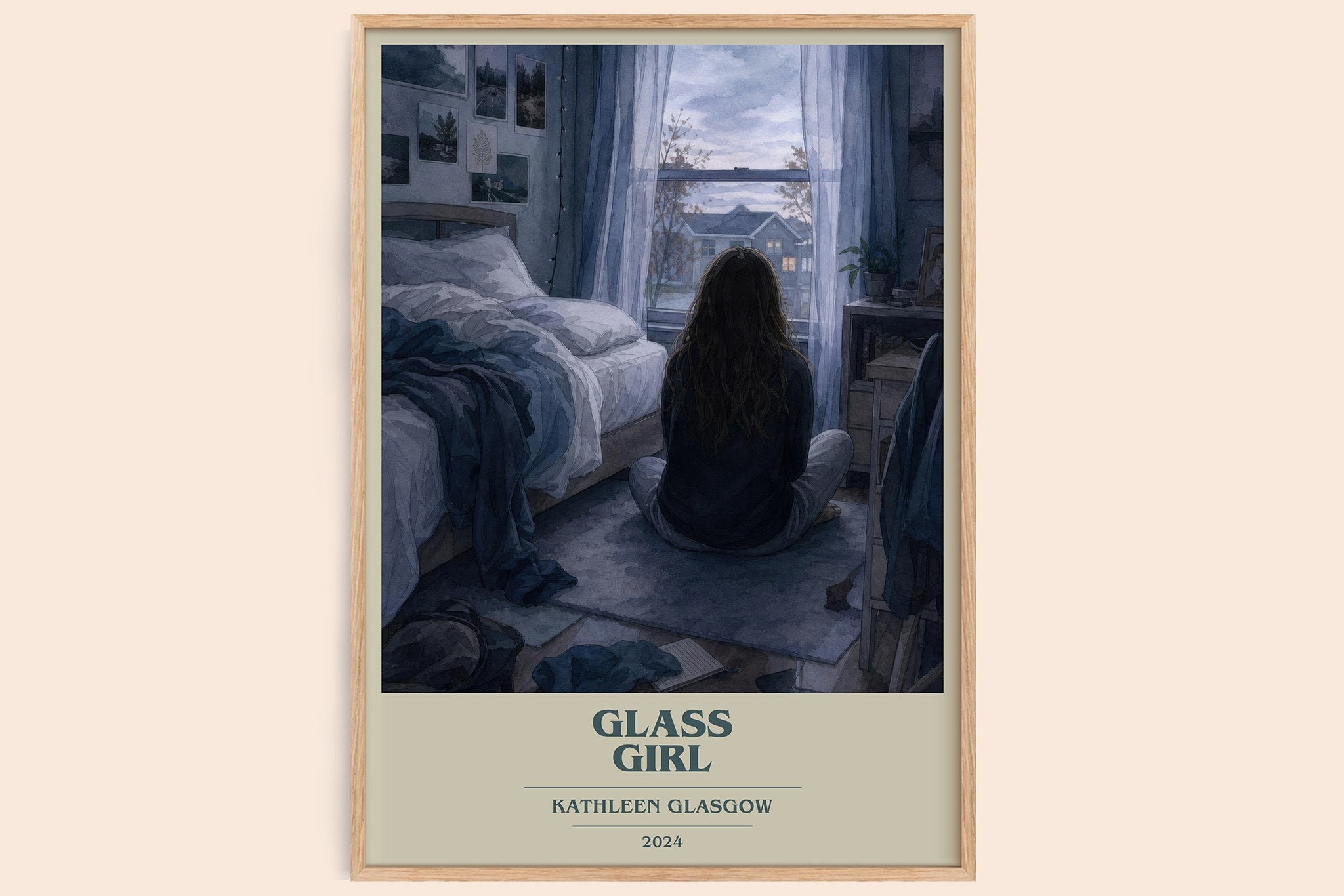 Glass Girl Book Cover Poster by Kathleen Glasgow