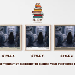 Glass Girl literary print in frame leaning in hallway – young adult wall art