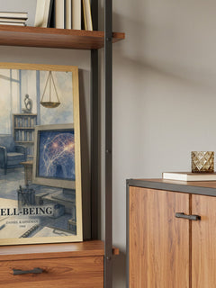 Well-being book watercolour illustration paper finish options – matte satin gloss