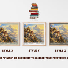 The Monk Who Sold His Ferrari literary print in frame leaning in hallway – philosophy wall art