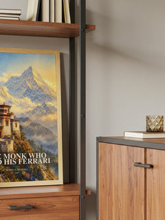 The Monk Who Sold His Ferrari book watercolour illustration paper finish options – matte satin gloss