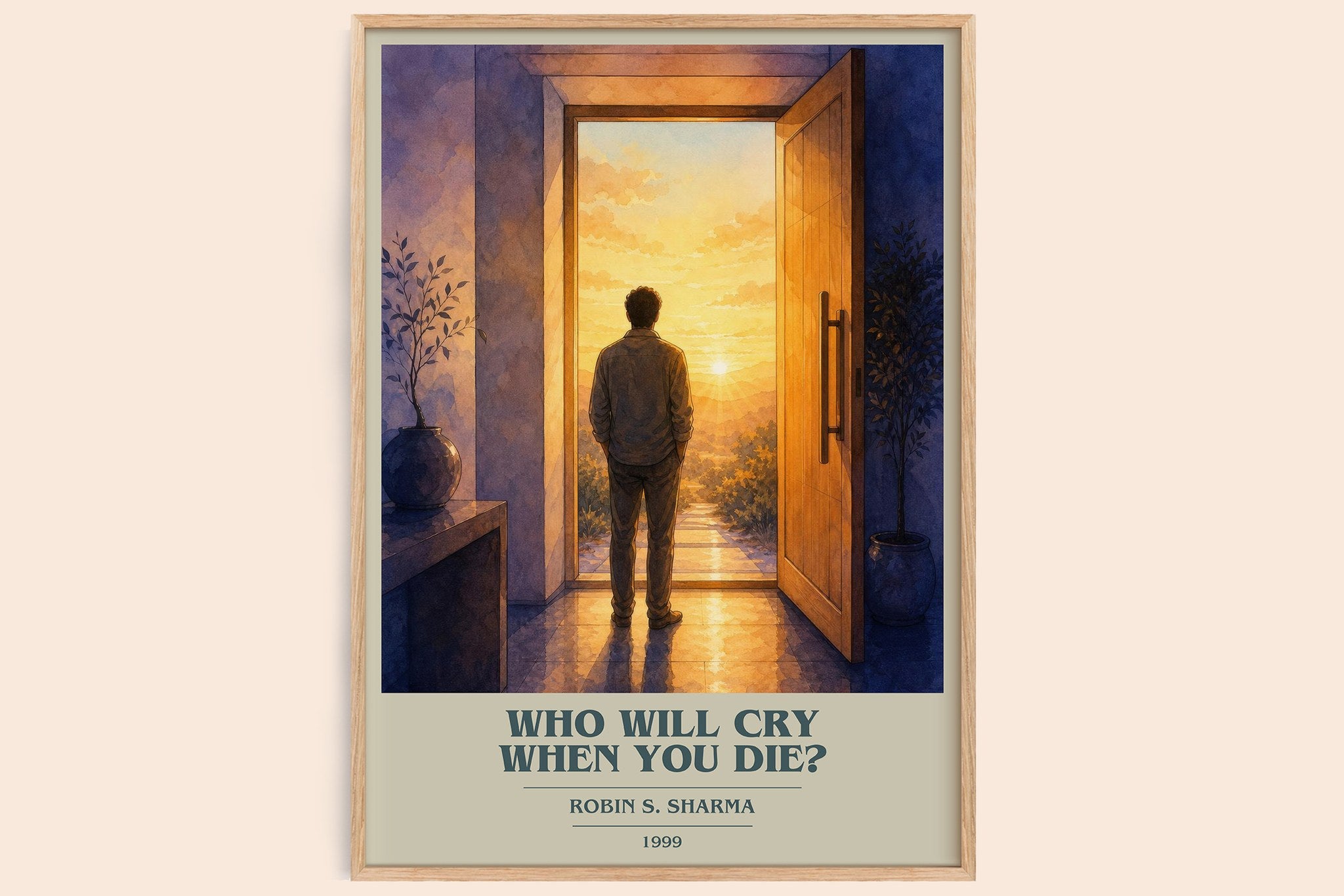 Who Will Cry When You Die? Book Cover Poster by Robin S. Sharma
