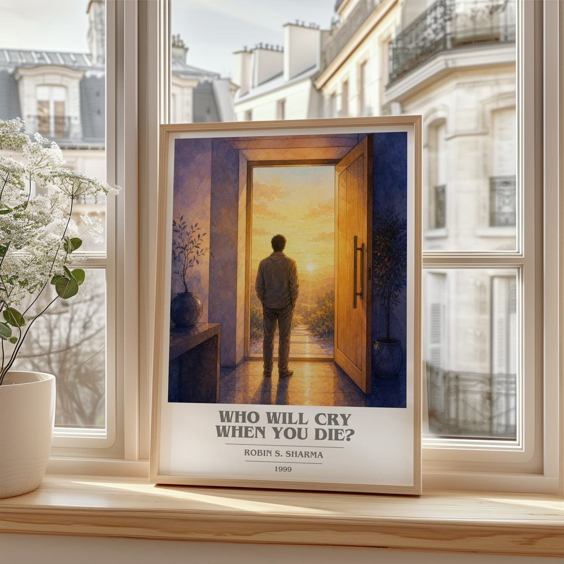 Who Will Cry When You Die? book cover poster colour and style options – Robin S. Sharma book art