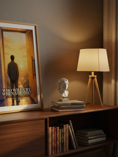 Who Will Cry When You Die? watercolour print on bookshelf – Robin S. Sharma fan gift