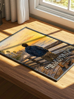 The leader who had no title watercolour book poster framed on wall – non fiction wall art