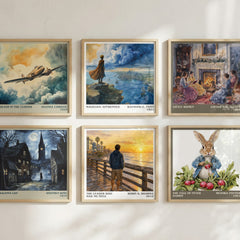 The leader who had no title Literary Art Print by Robin S. Sharma – square print in a six-frame gallery wall