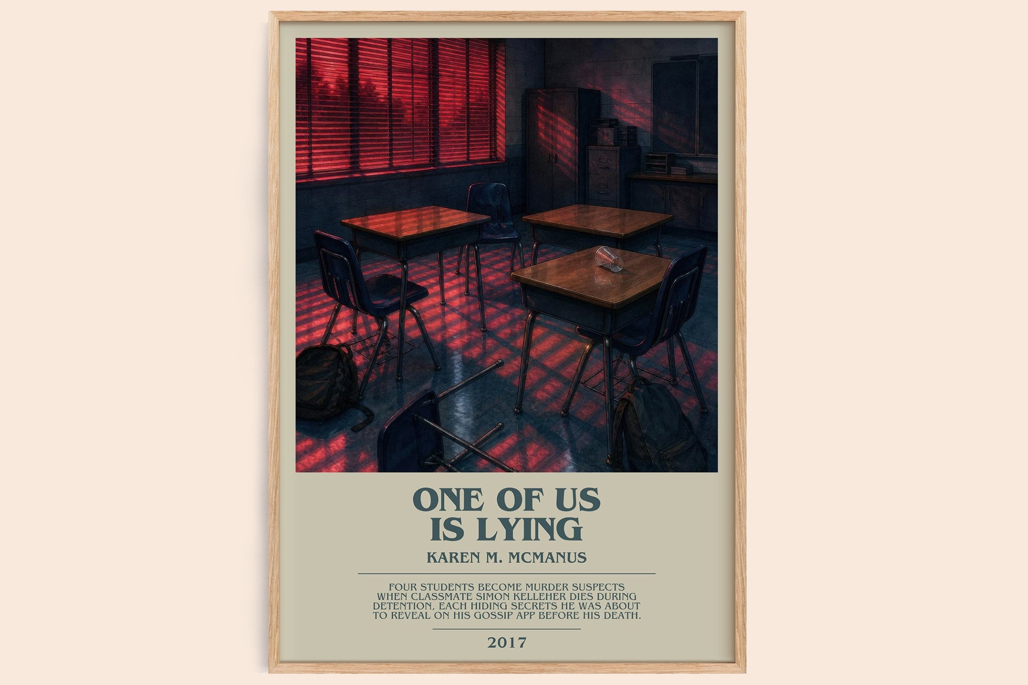 One Of Us Is Lying Bookish Wall Art by Karen M. McManus