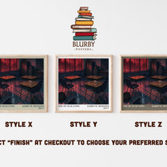 One Of Us Is Lying literary print in frame leaning in hallway – mystery wall art