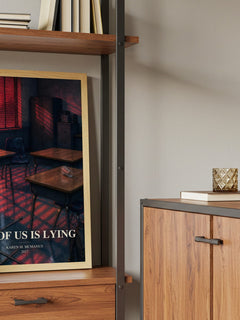 One Of Us Is Lying book watercolour illustration paper finish options – matte satin gloss