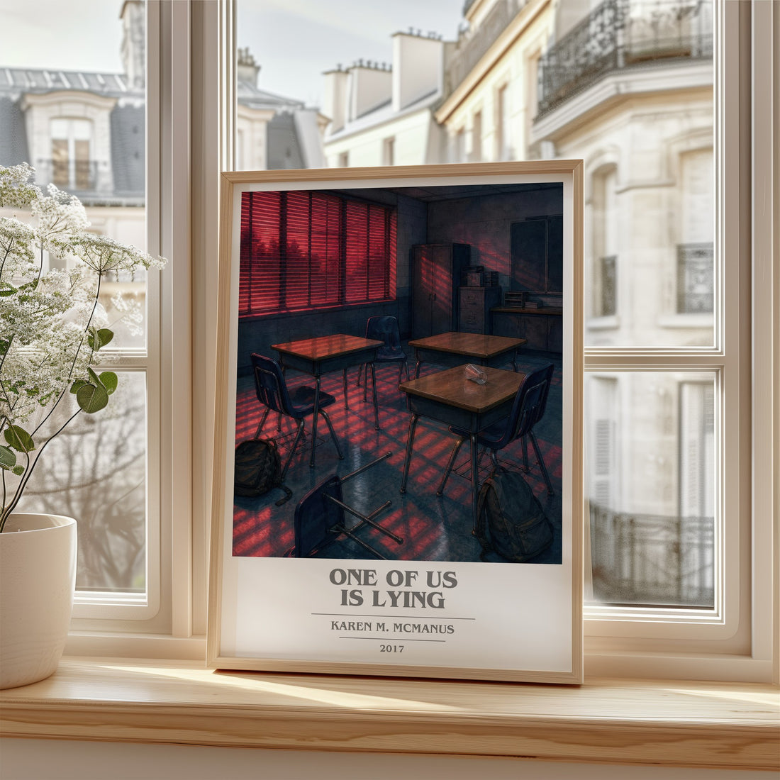 One Of Us Is Lying book cover poster colour and style options – Karen M. McManus book art
