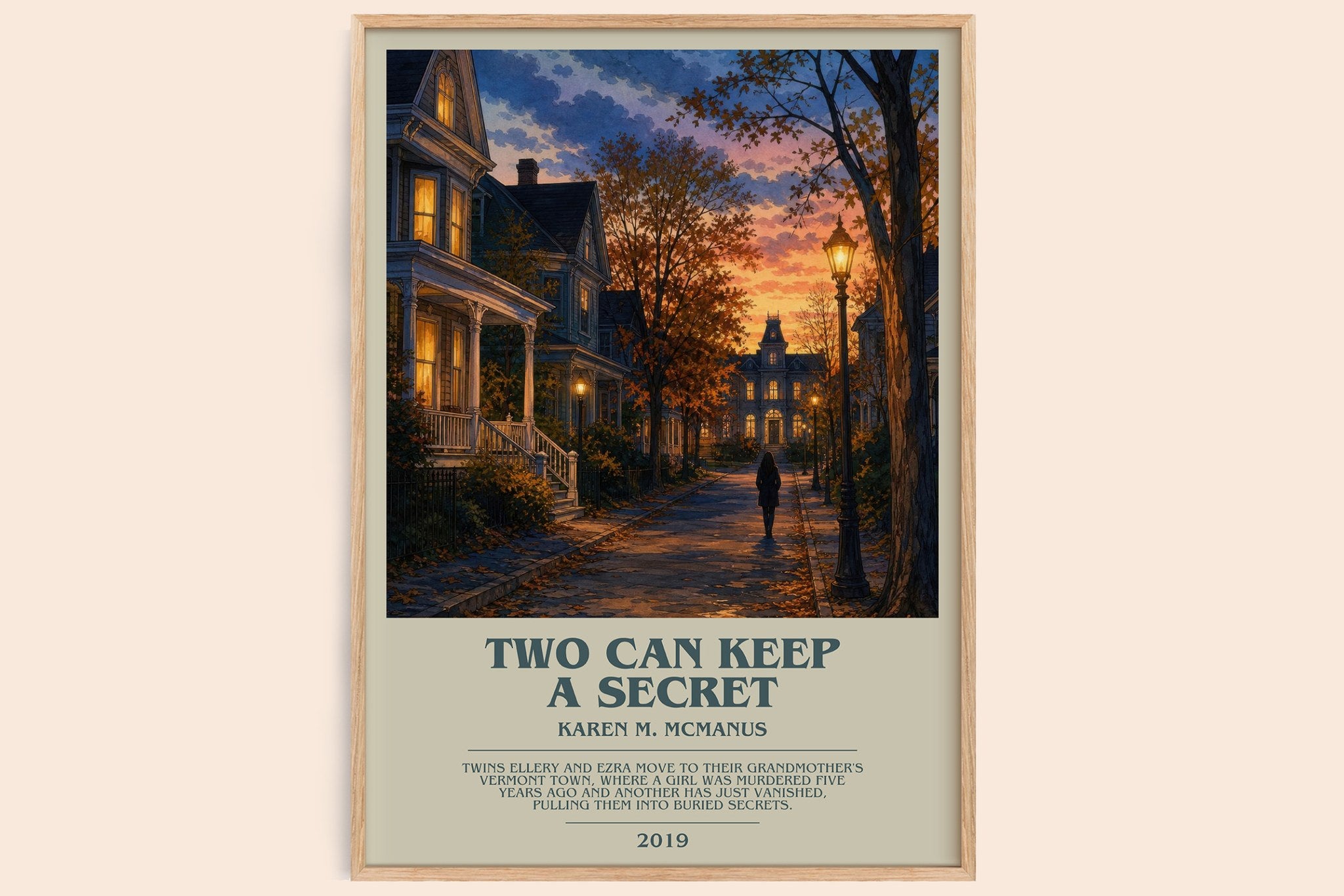 Two Can Keep a Secret Bookish Wall Art by Karen M. McManus