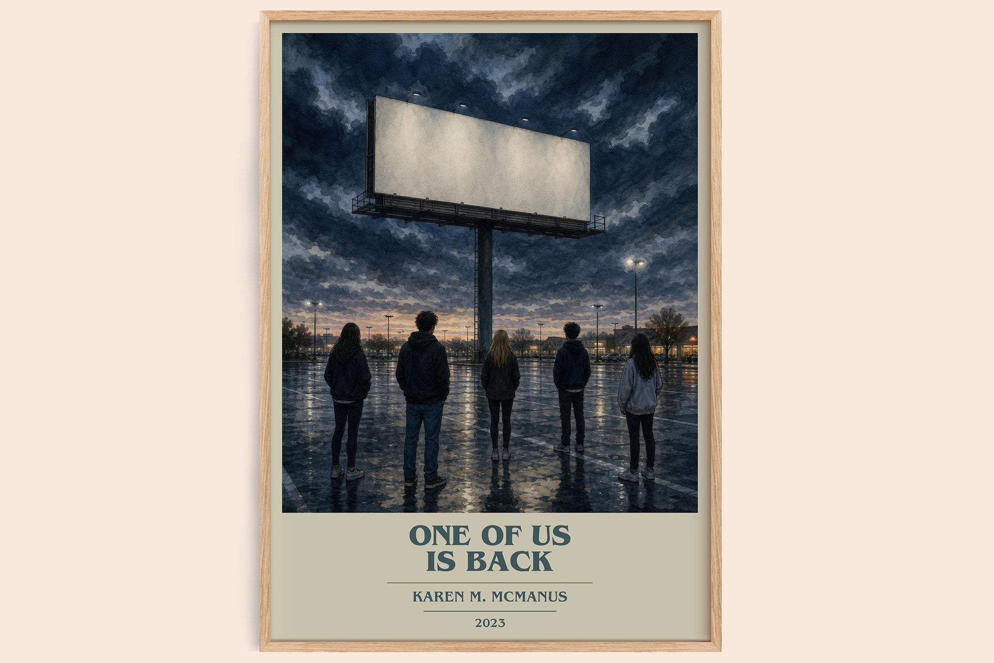 One of Us Is Back Book Cover Poster by Karen M. McManus